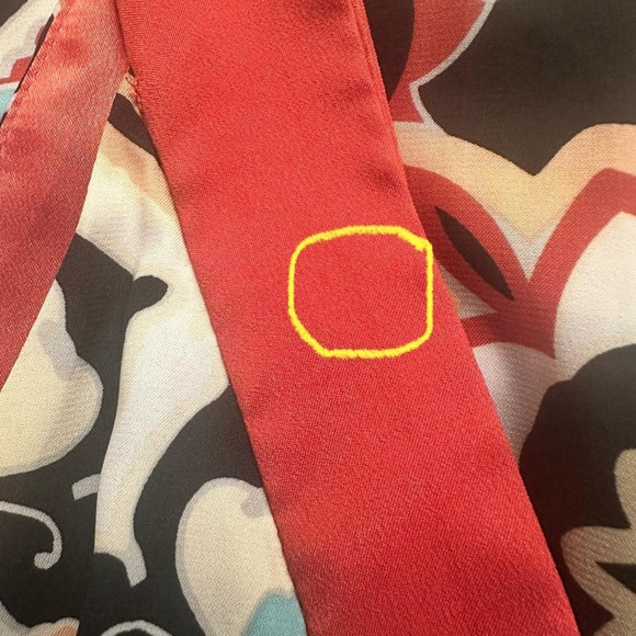 Trulli Orange bohemian sundress 8p petite sleeveless v-neck knee length - Picture 6 of 7